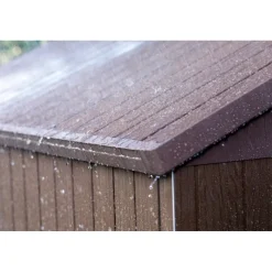 Casetta da Giardino in Resina DARWIN 6x8 Wood con Finestre Frontali-Keter Best