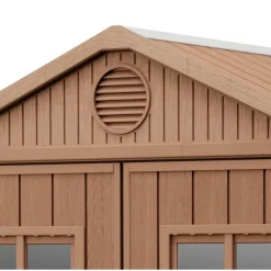 Casetta da Giardino in Resina DARWIN 6x8 Wood con Finestre Frontali-Keter Best