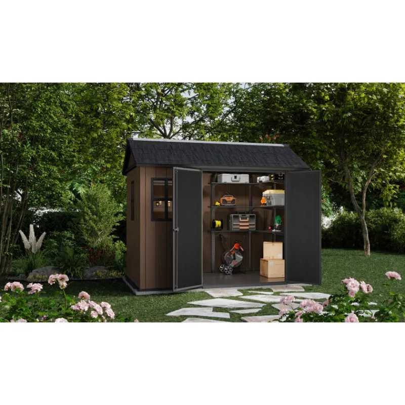 Casetta da Giardino in Resina NEWTON PLUS 759 - Doppia Scelta di Montaggio-Keter Best