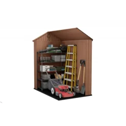 Casetta da Giardino in Resina DARWIN 4x6 Wood-Keter Outlet