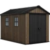 Casetta da Giardino in Resina SIGNATURE APEX 7511 NOCE - Doppia scelta di montaggio-Keter Hot