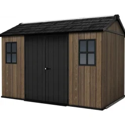 Casetta da Giardino in Resina SIGNATURE APEX 1175 NOCE - Doppia scelta di montaggio-Keter Online