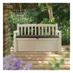 Cassapanca in Resina GARDEN BENCH Beige-Keter Clearance