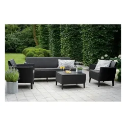 Divano 3 Posti SALEMO Grafite-Keter Online