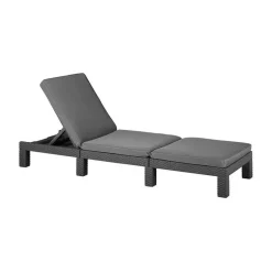 Lettino Sdraio Con Cuscino DAYTONA Grafite-Keter Hot