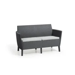 Set Lounge 2 posti SALEMO Grafite-Keter New