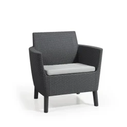 Set Tavolo + Poltrona SALEMO Grafite-Keter Hot