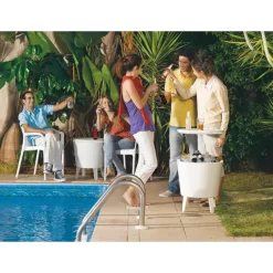 Tavolino in Resina COOL BAR Bianco-Keter Hot