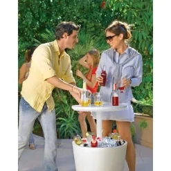 Tavolino in Resina COOL BAR Bianco-Keter Hot