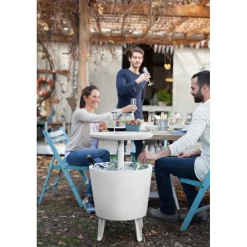 Tavolino in Resina COOL BAR Bianco-Keter Hot