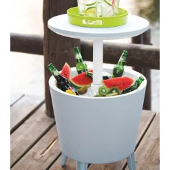 Tavolino in Resina COOL BAR Bianco-Keter Hot