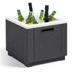 Tavolino Portaghiaccio ICE CUBE Grafite-Keter Hot