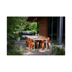 Tavolo PORTO 200 effetto Legno struttura Bianca-Keter Sale