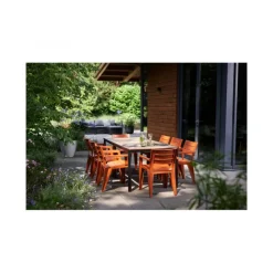 Tavolo PORTO 160 effetto Legno struttura Grafite-Keter Sale