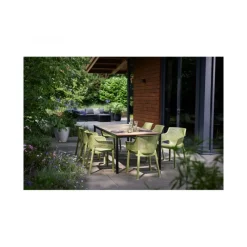 Tavolo PORTO 200 effetto Legno struttura Grafite-Keter Best