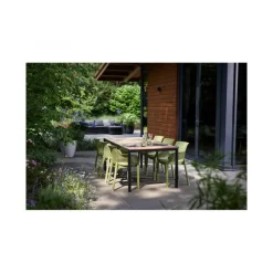 Tavolo PORTO 200 effetto Legno struttura Grafite-Keter Best