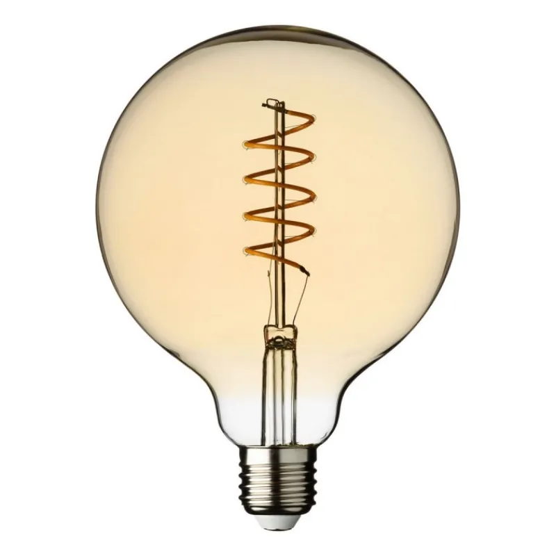 Lampadina E27 Vintage Globo Ø 125 Bianco Caldo 4W a Spirale-Lotti Online