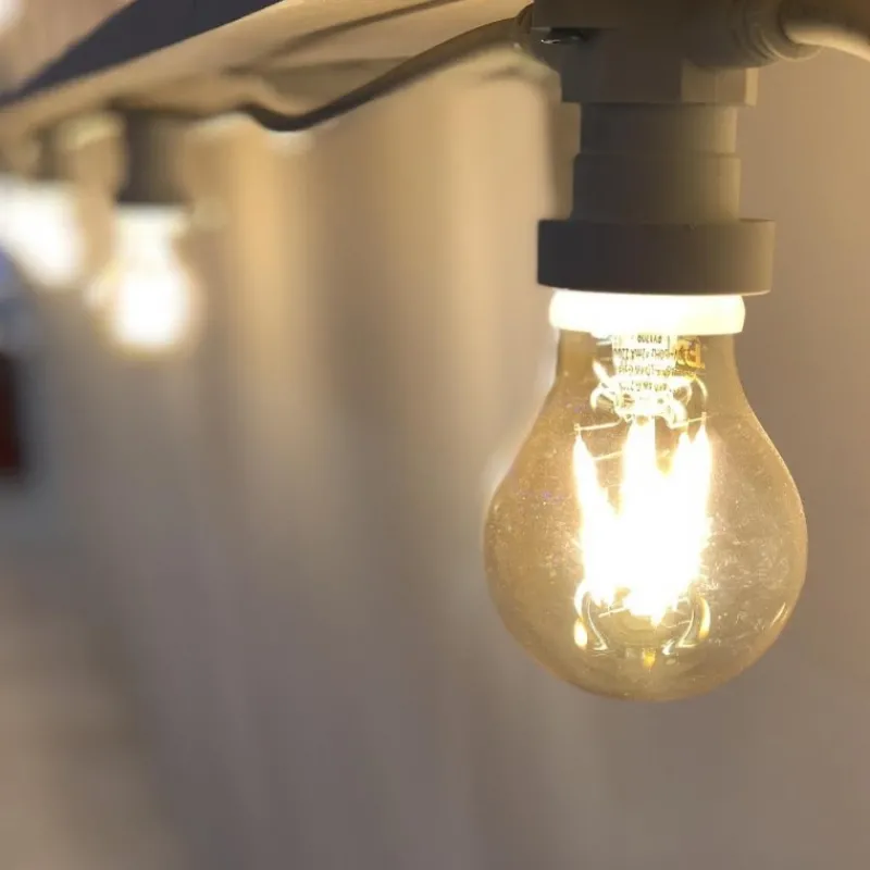 Lampadina E27 Vintage Goccia Ø 60 Bianco Caldo 4W-Lotti New