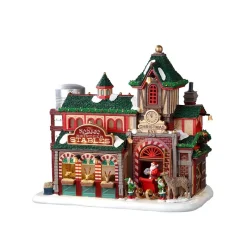 Santa's Reindeer Deluxe Pack con Neve in Omaggio-Lemax Clearance