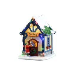Santa's Reindeer Deluxe Pack con Neve in Omaggio-Lemax Clearance