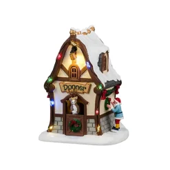 Santa's Reindeer Deluxe Pack con Neve in Omaggio-Lemax Clearance