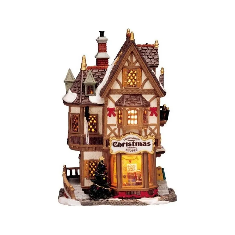 Starter Pack con Neve in Omaggio - Devaney's Bakery, Tannenbaum Christmas Shoppe, Lucy's Chocolate Shop-Lemax Discount