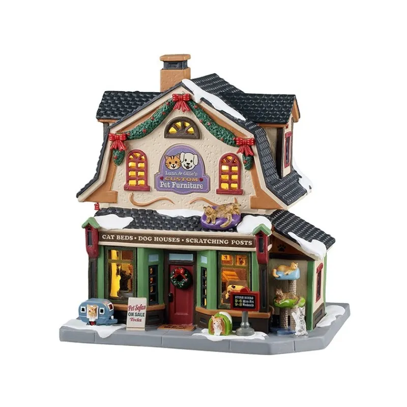 Luna & Ollie's Custom Pet Furniture con Alimentatore 4.5V Cod. 55342-Lemax Clearance