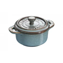 Mini Cocotte 10 cm Ancient Turquoise in Ceramica-Staub Best