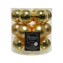 Mini palline in vetro da appendere. Set di 18-Kaemingk Outlet