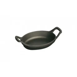 Mini Pirofila Ovale 15 cm Nera in Ghisa-Staub New