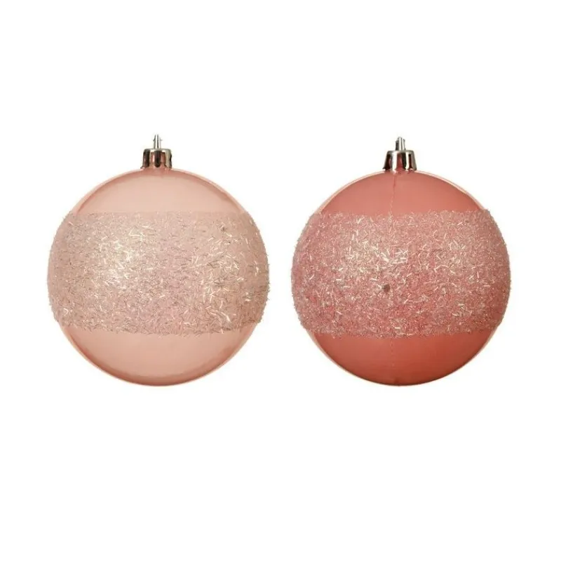 Pallina da appendere Rosa dim 8 cm Pezzo Singolo-Kaemingk Sale