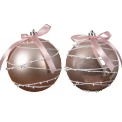 Pallina in plastica 8 cm. Pezzo Singolo-Kaemingk Hot