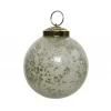 Pallina in vetro da appendere 10 cm bianco.-Kaemingk