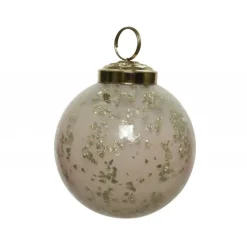 Pallina in vetro da appendere 10 cm oro.-Kaemingk Best