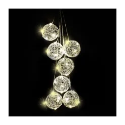 Palline Argento Illuminate con Led-Edelman Sale