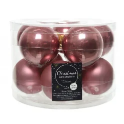 Palline di Natale da Appendere in Vetro 6 cm. Set di 10-Kaemingk