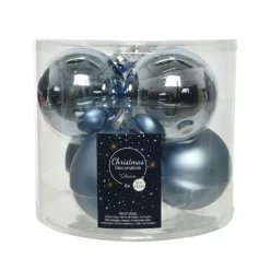 Palline di Natale in Vetro Diam 8 cm Set di 6-Kaemingk Discount