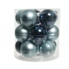 Palline di Natale in vetro da appendere 6 cm Blu. Set 15-Kaemingk New