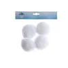 Palline di neve Bianco dim 10 cm Box da 4-Kaemingk Outlet
