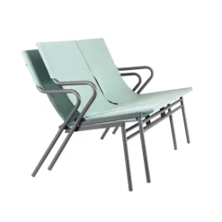 Panca Bassa imbottita VENCE LFM5287 Mistral/Titane-LaFuma New