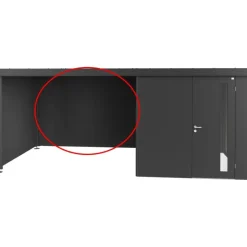 Parete Posteriore per Tettoia Laterale per Casetta in Metallo NEO-Biohort Sale