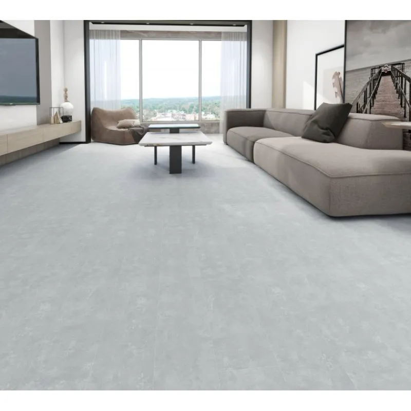 Pavimento In Spc Effetto Pietra - Cemento Chiaro-Unionwood Discount