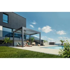 Pergola in Metallo 4x3.5 m-Biohort Discount