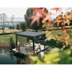 Pergola in Metallo 3.5x3.5 m-Biohort Best