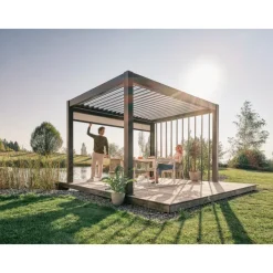 Pergola in Metallo 3.5x3.5 m-Biohort Best