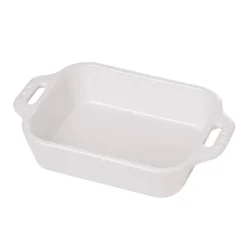 Pirofila Gratin Rettangolare 32 x 21 cm Bianca in Ceramica-Staub New