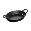 Pirofila Ovale 30 x 18 cm Nera in Ghisa-Staub Best