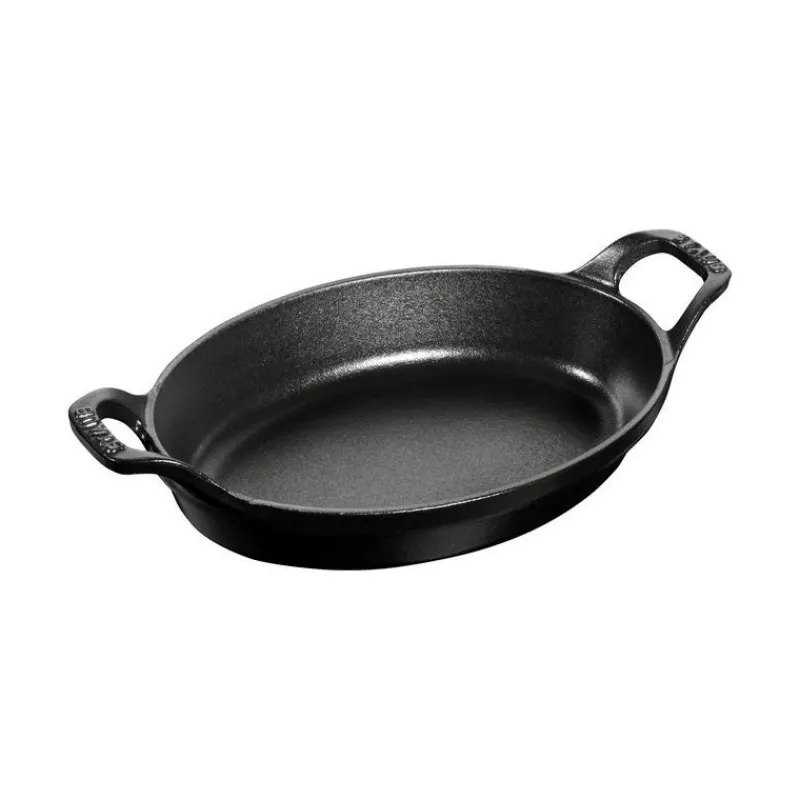 Pirofila Ovale 30 x 18 cm Nera in Ghisa-Staub Best