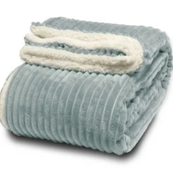 Plaid Dez 150 x 200 cm Colore Cloud Blue-Unique Living Sale