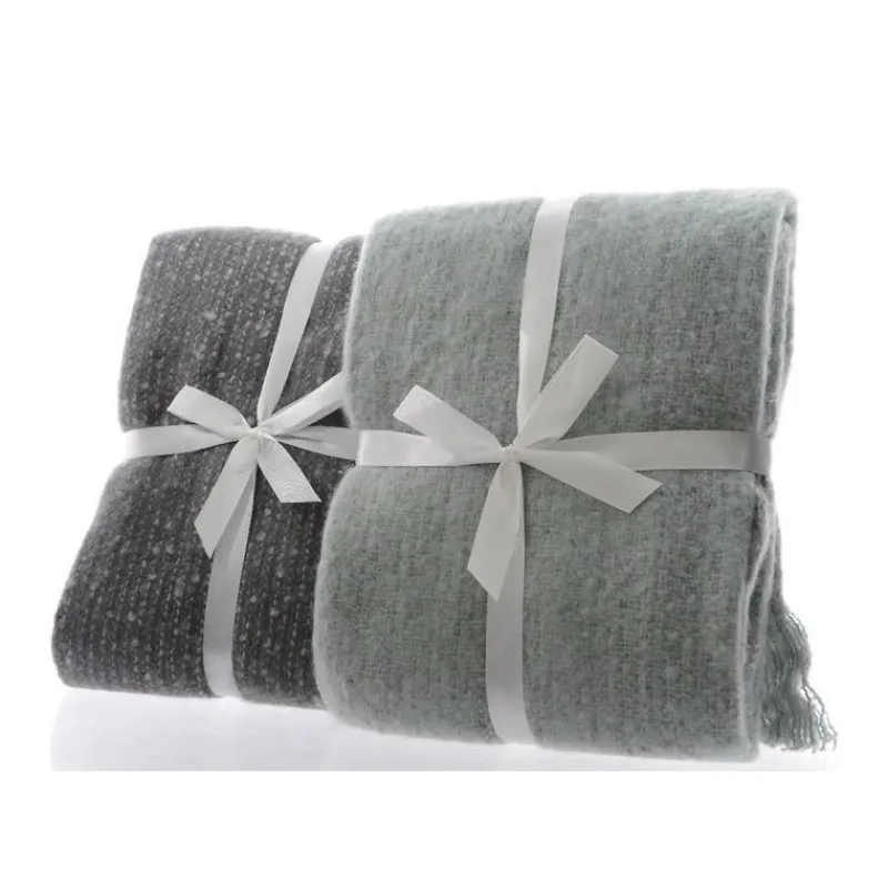 Plaid in blu cinerino. Pezzo Singolo-Kaemingk Clearance